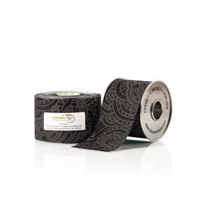 DYNAMIC TAPE TEJP BIOMECHANICZNY DYNAMIC TAPE® / CZARNO-BEŻOWY
