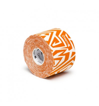 Tejp elastyczny Dream K Tribe / biało - pomarańczowy