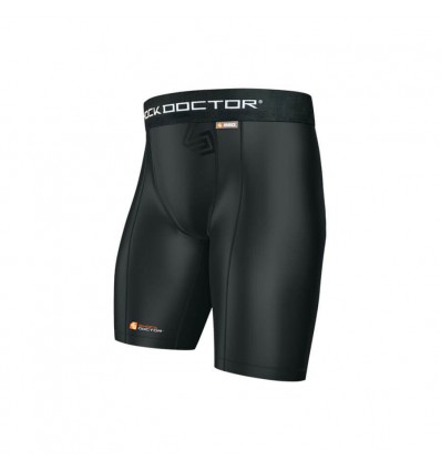 Spodenki kompresyjne z kieszonką na suspensor (czarne) / 220