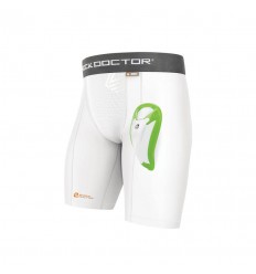 Spodenki kompresyjne CORE™ z suspensorem BioFlex™ (białe) / 221