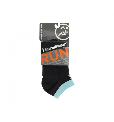 Incrediwear® Run Socks (SKARPETKI DO BIEGANIA / ZA KOSTKĘ / CZARNO-NIEB.)